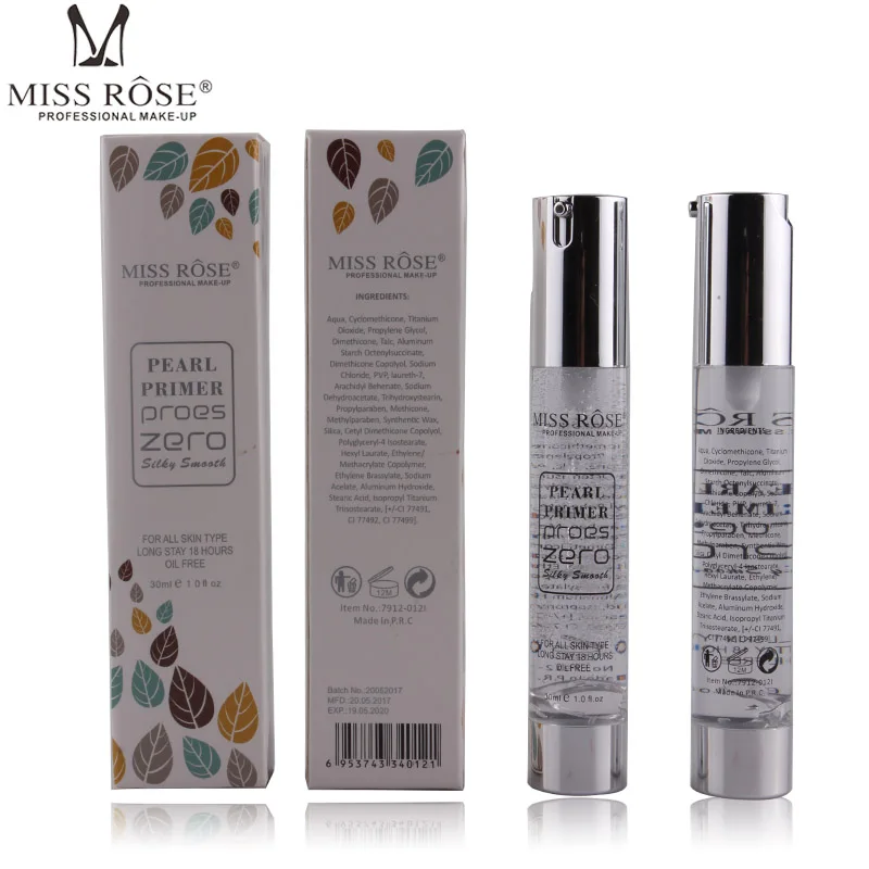 

MISS ROSE Makeup Pre-Beverage 30ML Clear Isolation Lotion Moisturizing Invisible Pore Brightening Makeup Makeup Pre-milk Makeup