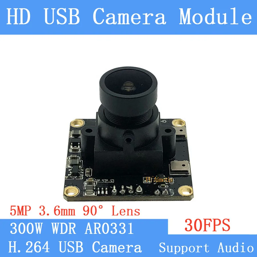 

CCTV Surveillance camera 3MP 1080P Full HD 30FPS USB Camera Module with Webcam OTG Android UVC H.264 Wide Dynamic Microphone
