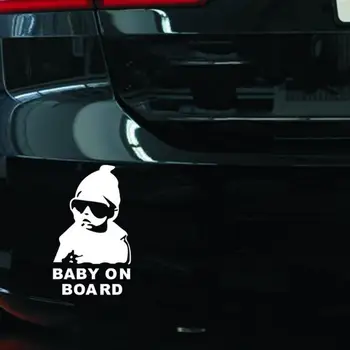 

1pcs High Quality Universal Car Reflective Waterproof Rear Door Reflective Car Sticker Baby on Board Stickers Car-styling