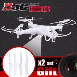 Квадрокоптер SYMA RC X5C X5C-1 Drone с Камера HD 2,4 ГГц 4CH 6 оси гироскопа Радиоуправляемый вертолет RTF Дрон с камерой