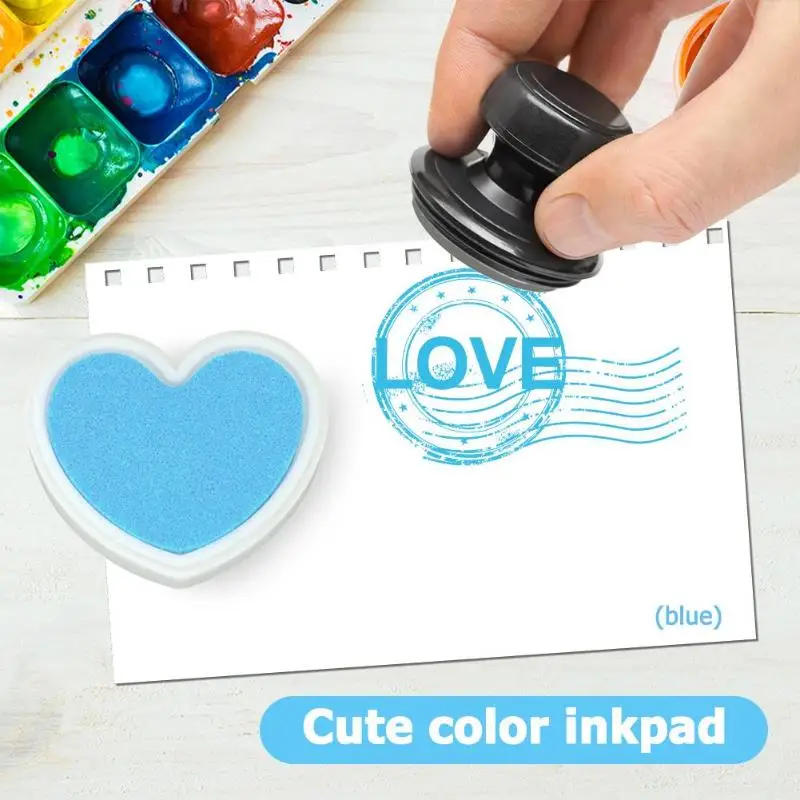 

DIY Romantic Decorative Fingerprint Inkpad for Scrapbooking Crafts Card Sealing Stamp DIY Essential Tool For Wedding Decoration