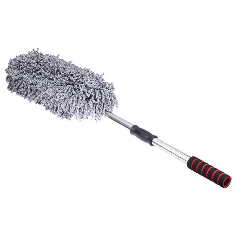 

1Pc Microfiber Car Cleaning Brush Auto Window Duster Retractable Long Handle Dust Wax Washable Drag Wax Shan Washer Tool