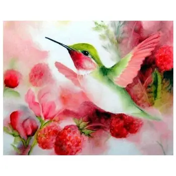 

SZS Hot Full 5D Diy Diamond Painting Cross Stitch "Flower and bird" 3D Diamond Embroidery Rhinestone Mosaic Decor Paintings