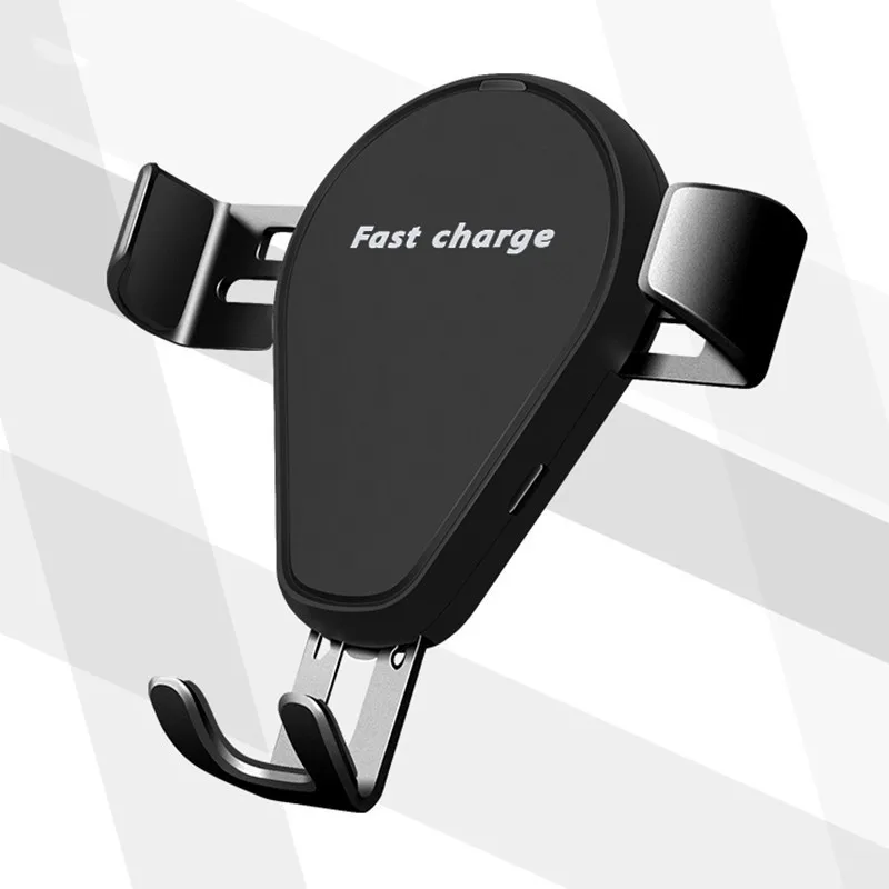 Lism 10W 7.5W Car Mount Qi Wireless Charger For IPhone XS Max XR Fast wifi Charging Car Phone Holder For Samsung Note 9 8 S9