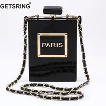 GETSRING Женская сумка клатч Винтажный флакон для парфюма прозрачная вечерняя сумка дневной клатч акриловый модный весенний мессенджер