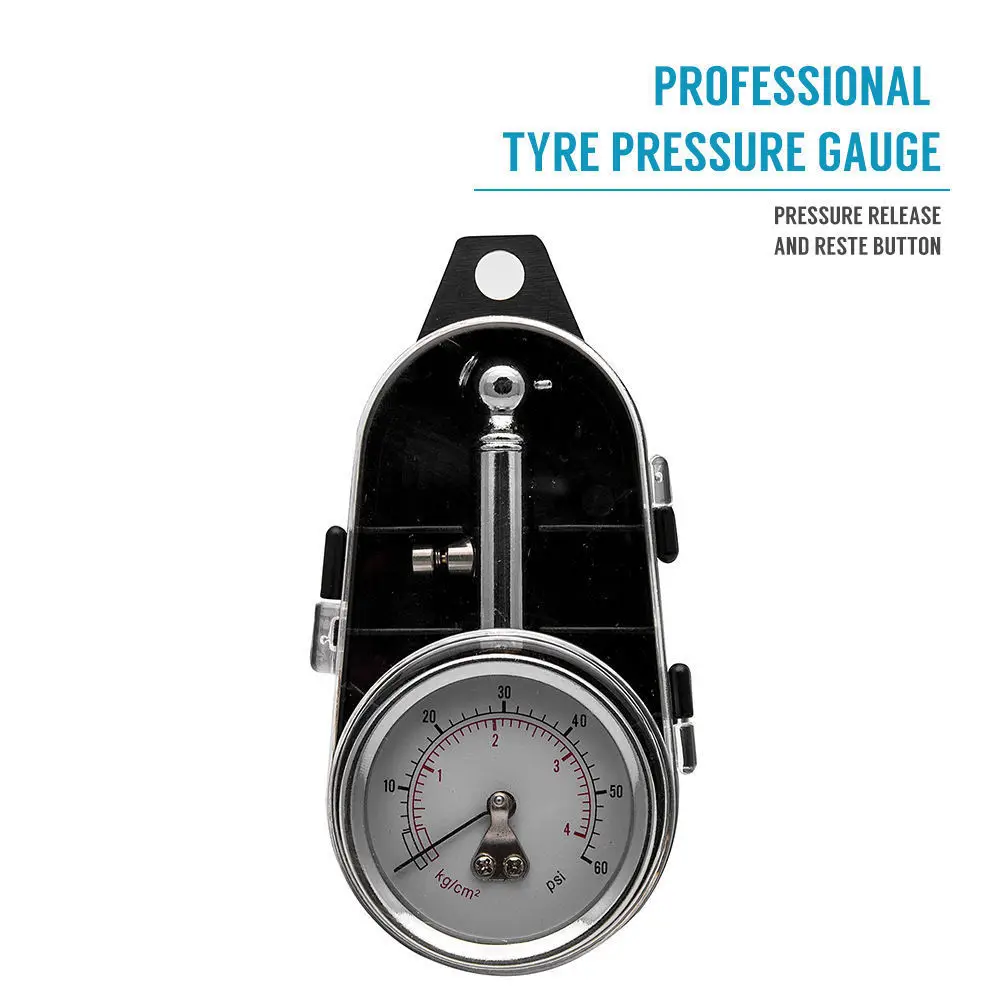 

0-60 PSI Car Truck Auto Car Tyre Tire Air Pressure Gauge Dial Meter Tester
