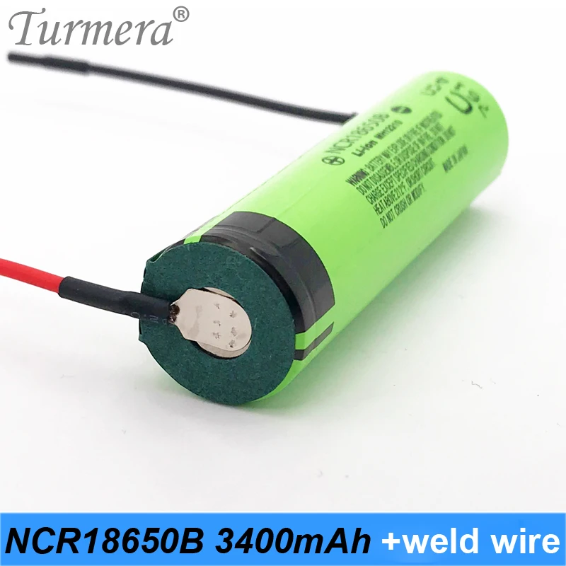 Оригинальный ncr18650b 18650 3400 мАч батарея 3 6 v сварочная проволока для шуры отвертка и