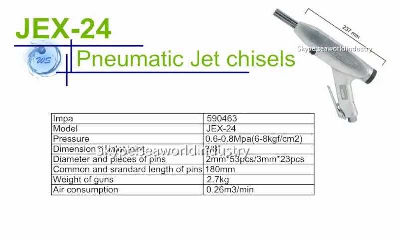 JEX-24 пневматический Jet долото Импа код 590463, воздушная игла долото пистолета аппарата для снятия зубного камня