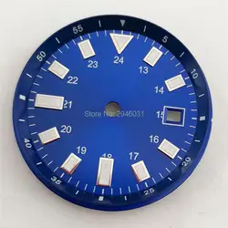 33 мм стерильный синий циферблат fit 2836/2824 2813/3804, Miyota 82 часы серии