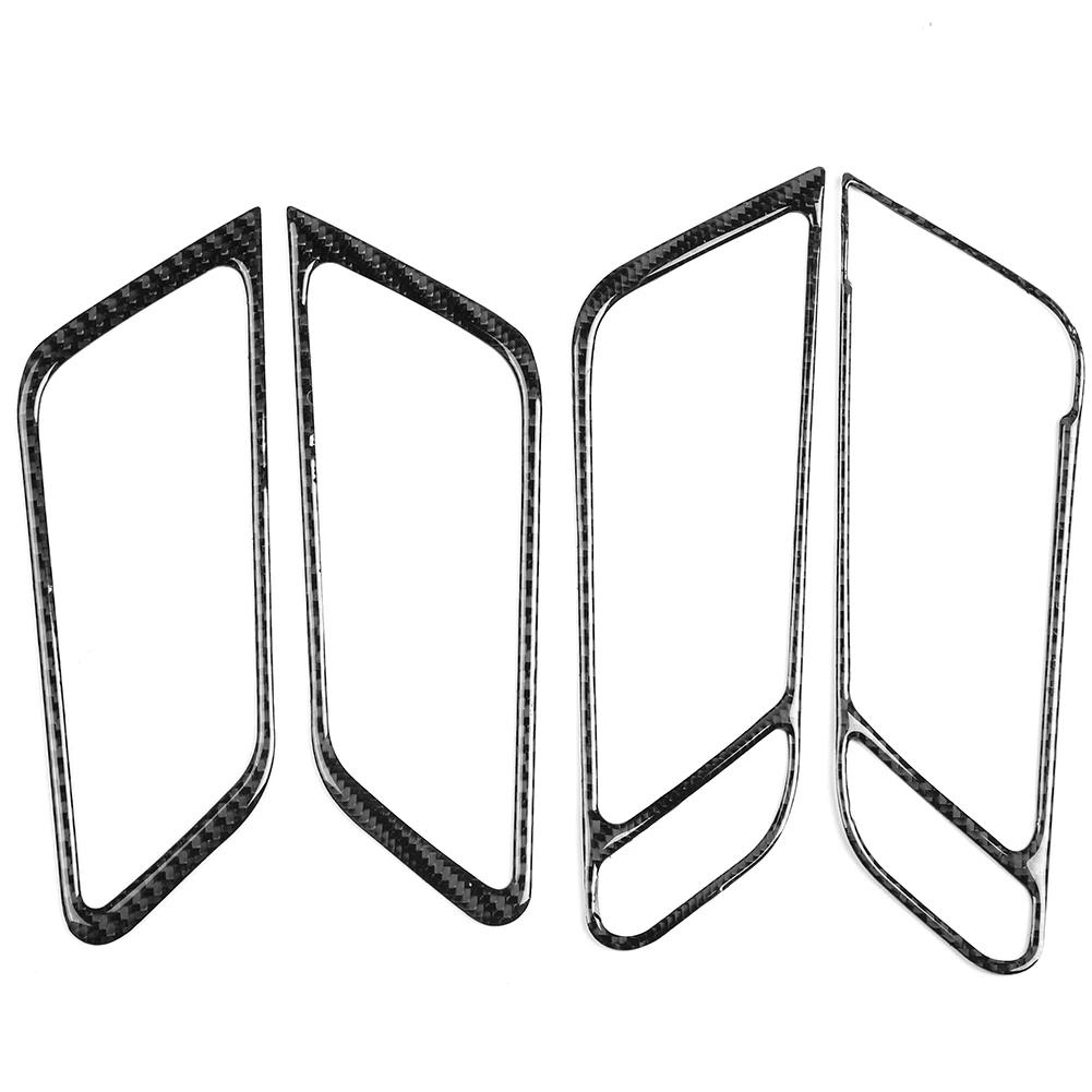 

4pcs Carbon Fiber Car Styling Inner Door Bowl Cover Trim for Porsche Macan 2014 2015 2016 2017 2018 2019