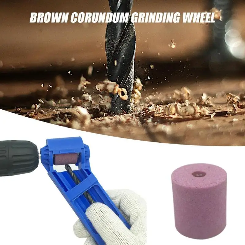 

Corundum Wheel Portable Drill Bit Sharpener Wear Resisting Grinding Wheel for Household Drill bit Parts Tools Hand Tool Accs