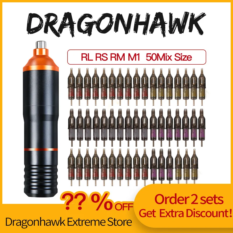 Dragonhawk Tattoo Machine Rotary Pen Hybrid Permanent Makeup Cartridge
