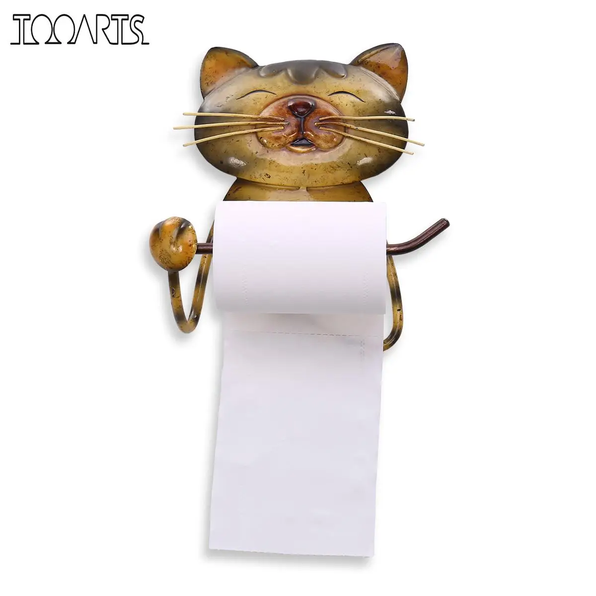 

Cat Paper Towel Holder Vintage Cast Iron Dog Toilet Paper Holder Stand bathroom organizer Hanger shelves for wall storage rack