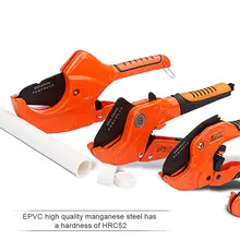 ПВХ Труборез 36 мм 42 мм 63 мм корпус из алюминиевого сплава трещотка ножницы труба резак ПВХ/ПУ/ПП/ПЭ шланг резка ручные инструменты#40