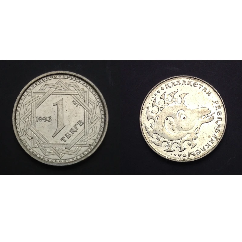 Оригинальная монета Kazakhstan 1 Tenge Coin коллекционный специальный подарок 1994 KM #6 Asian UNC