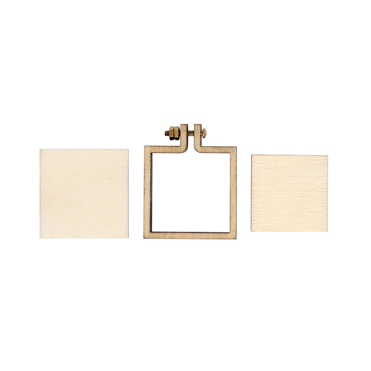 

Square Mini Embroidery Hoop Frame Wooden Cross Stitch Hoop Ring DIY Crafts Embroidery Hoops