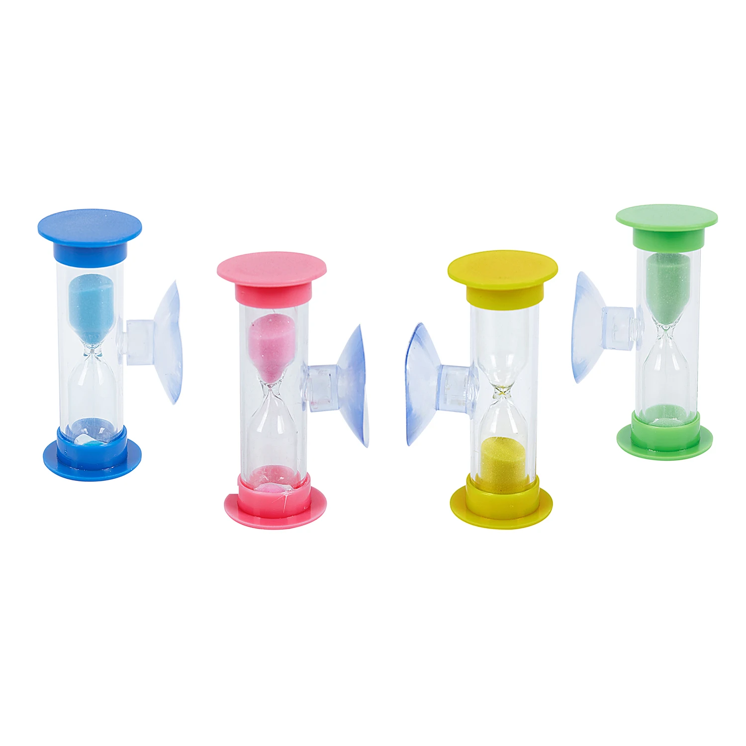 

Promotion! 6831 Toothbrush hourglass 3 minutes set 4 pcs hourglasses with vacuum cleaner For you and your children Family set