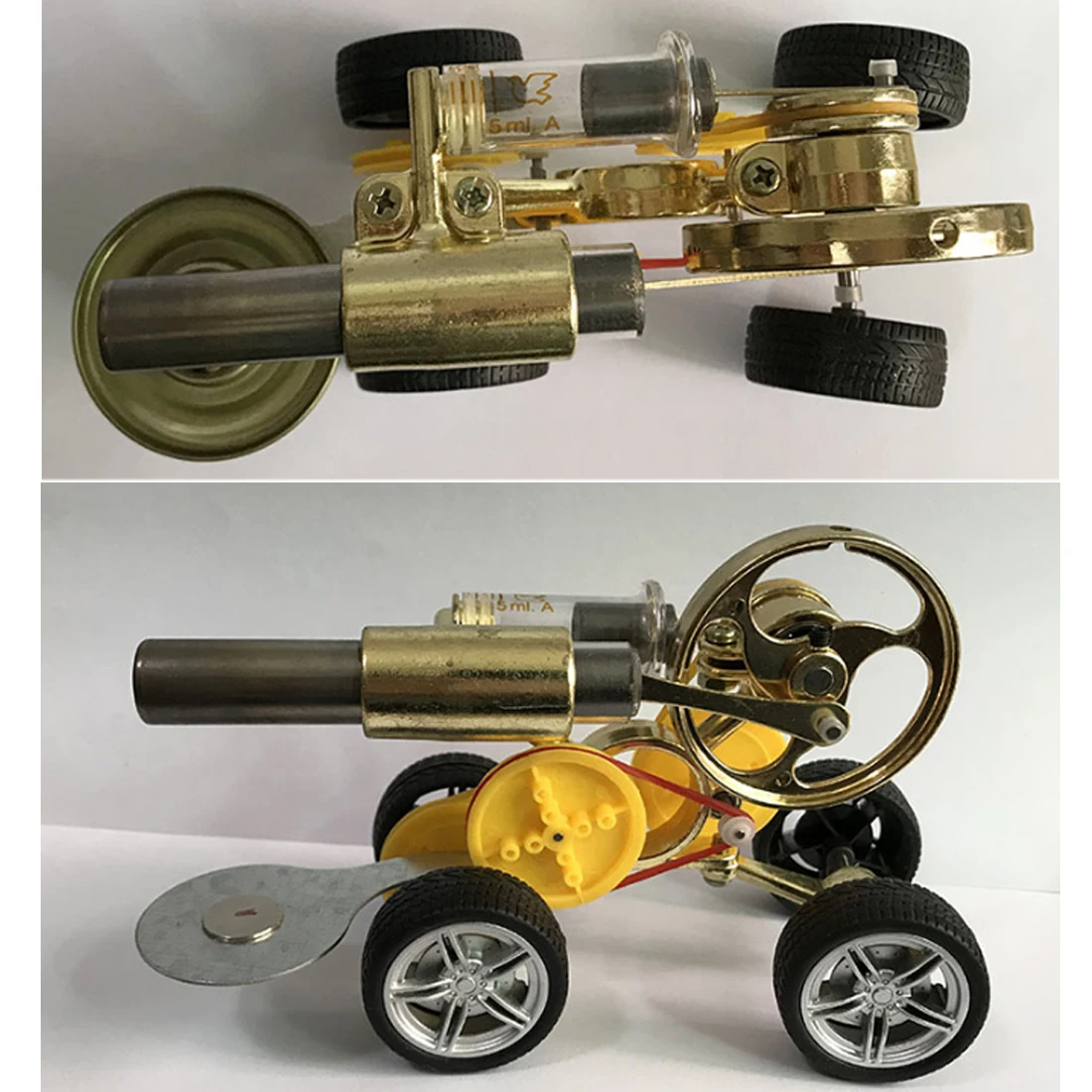 Модель двигателя Стирлинга, комплекты двигателя, модель автомобиля для вождения, строительные наборы, обучающие игрушки для детей