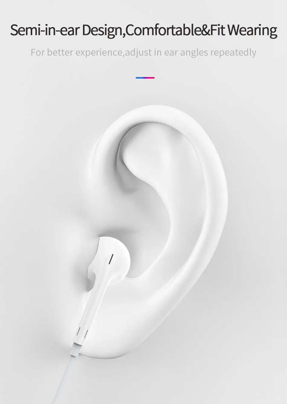 WIWU Sports Wireless Earphone Bluetooth Headphone for iPhone HiFi Stereo Running Sport Earphones Handsfree Earbuds
