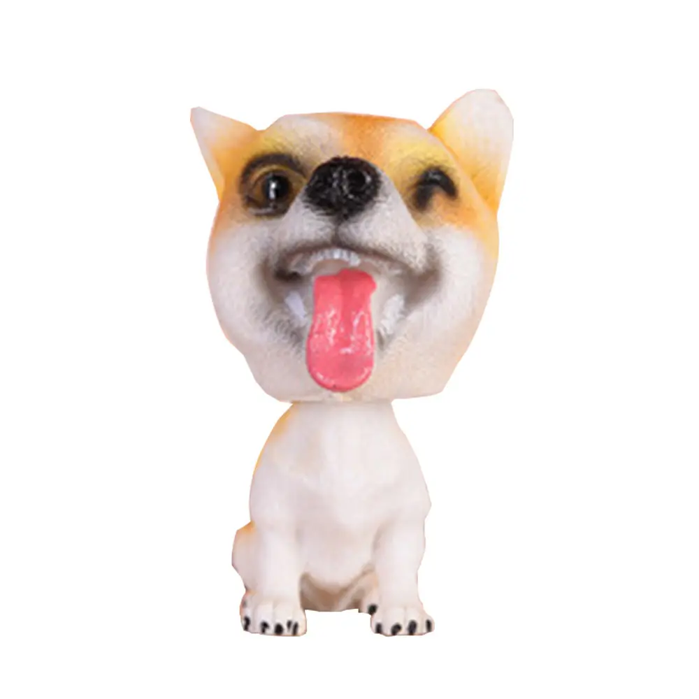 

Cartoon Dog Figurine Model Solar Powered Dancing Swinging Animated Dancer Toy Car Decor Home Decor Crafts Miniatures