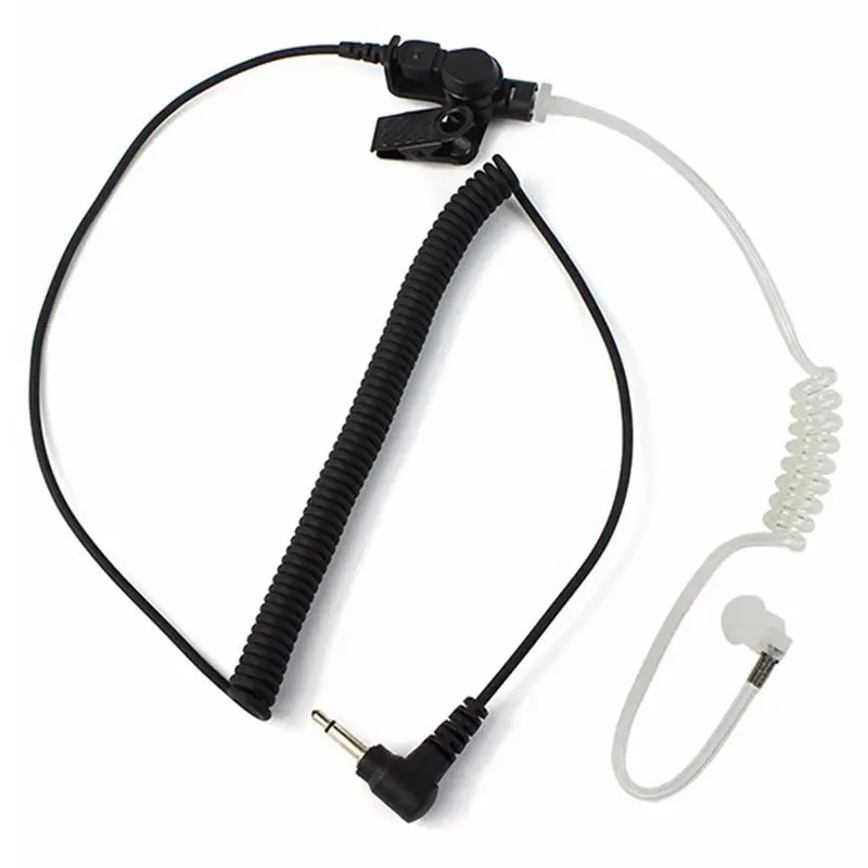 

10 pcs 3.5mm Audio Plug Listen/Receiver Only Surveillance Air tube Earpiece for Motorola Walkie Talkie Speaker Mic