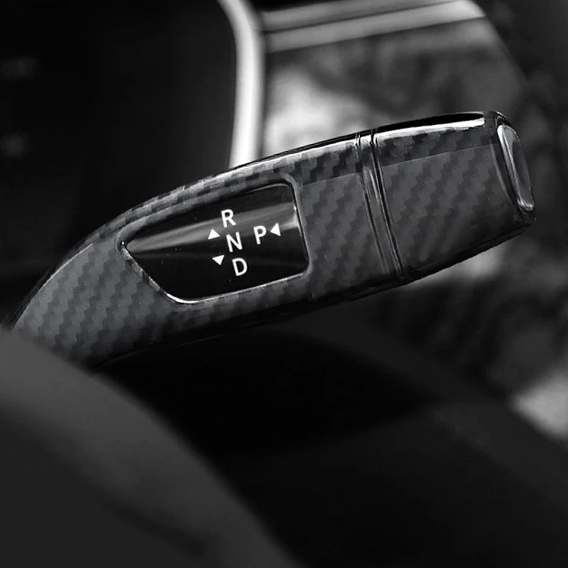Автомобильный Переключатель стеклоочистителя Защитная крышка украшения из углеродного волокна хромированная модификация для Tesla модель S модель X