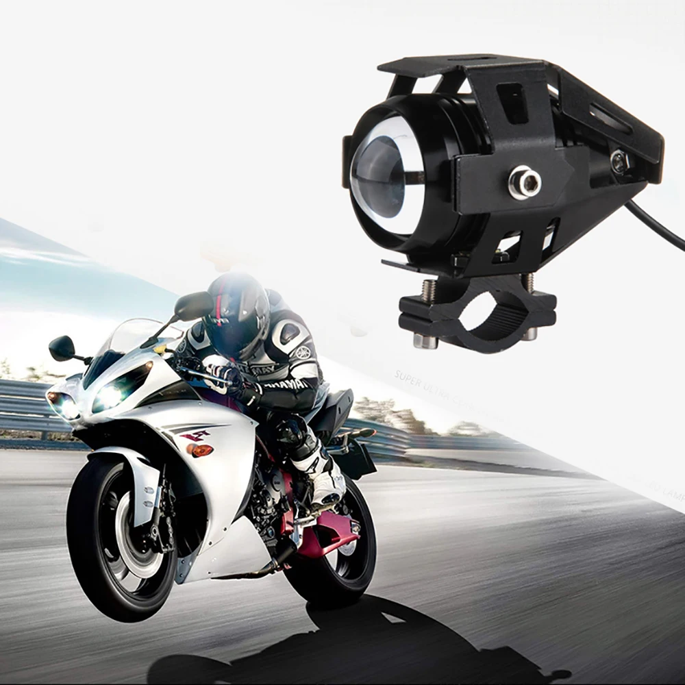 3000LM Upper Low Beam Motorcycle Headlight LED Motorbike Driving Spot