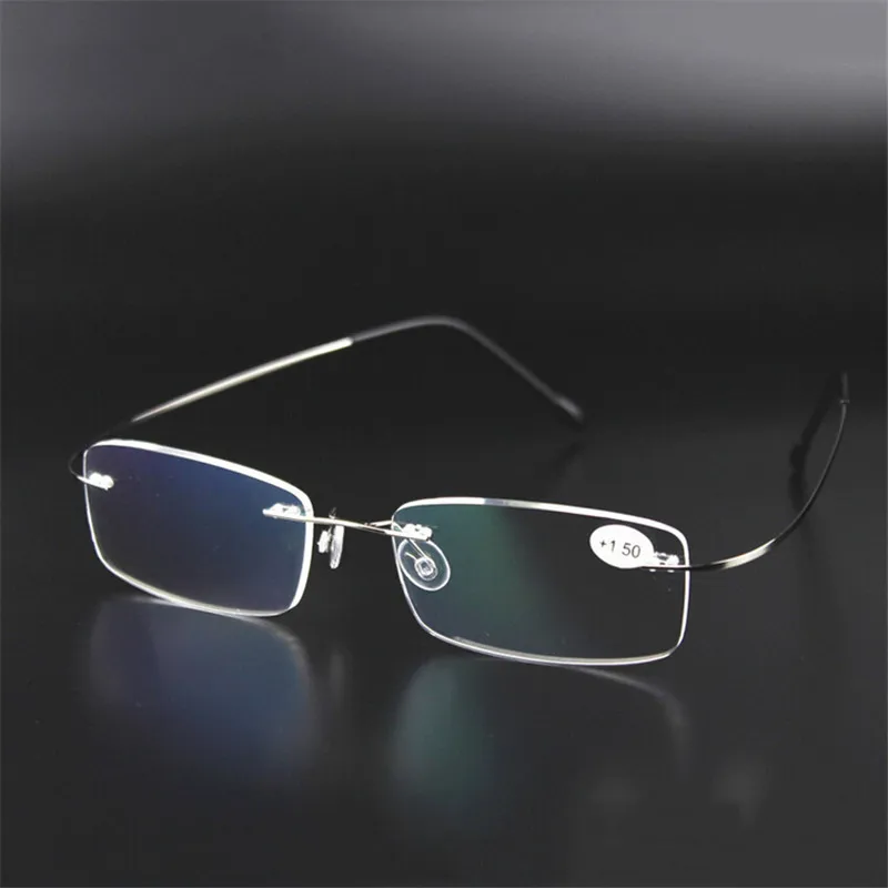 Zilead, ультралегкие очки для чтения без оправы, из нержавеющей стали, очки для дальнозоркости, очки для мужчин и женщин, унисекс