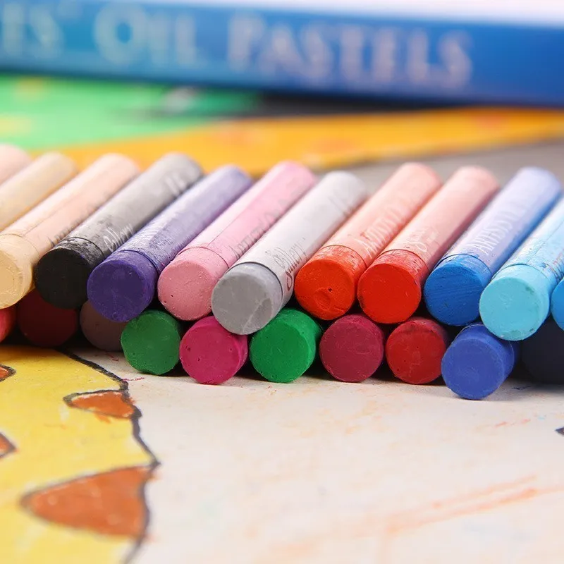 48 цветов, масляная пастель круглой формы для художника, студента, граффити, рисование, ручка для рисования, школьные канцелярские товары, товары для рукоделия, мягкий карандаш