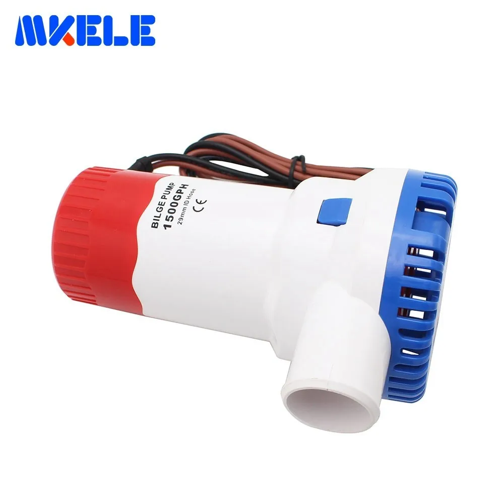 Marine Bilge Pump 12V 1500GPH DC Submersible Electric Pump Booster Water Pump 12V Water Pump For Boat Yacht Aquarium
