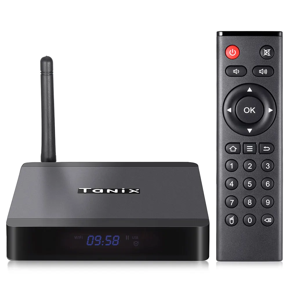 Tanix TX5 Max ТВ Box Amlogic S905X2 Android 8 1 4 GB LPDDR4 32 EMMC 2 5 ГГц Wi Fi BT4.2 Поддержка K H.265 Декодер каналов