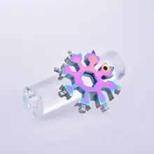 

Bike Repair Tools 18 In 1 Stainless Steel Snowflakes Multi Tool Portable Outdoor Products Snowflake Tool Card