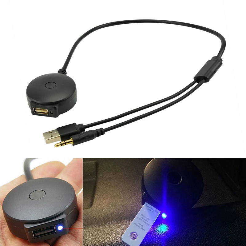 Автомобильный Bluetooth аудио 3 5 мм AUX USB музыкальный адаптер Набор для BMW