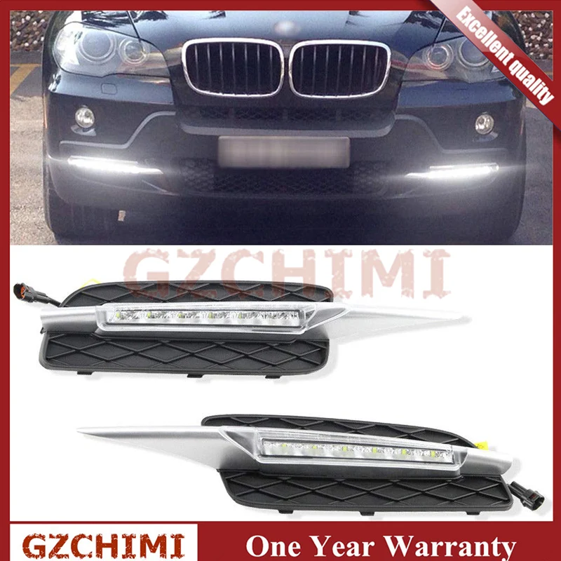 

Daytime Running Light Fog Lamp Bumper Bolton Design for BMW X5 E70 2007 2008 2009 LED DRL