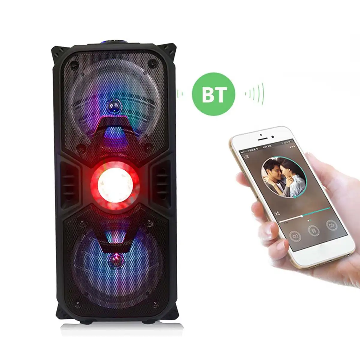 

Portable Wireless bluetooth Speaker Loudspeaker Sound Music Outdoor bluetooth VersionV2.1 Speaker With Microphone Remote Control