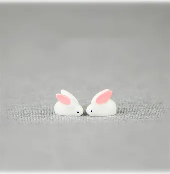 

2PCS Lovely Resin Plants Rabbit Cute Micro Landscape Succulent Ornaments Plant Decoration Garden Miniatures DIY Doll D3