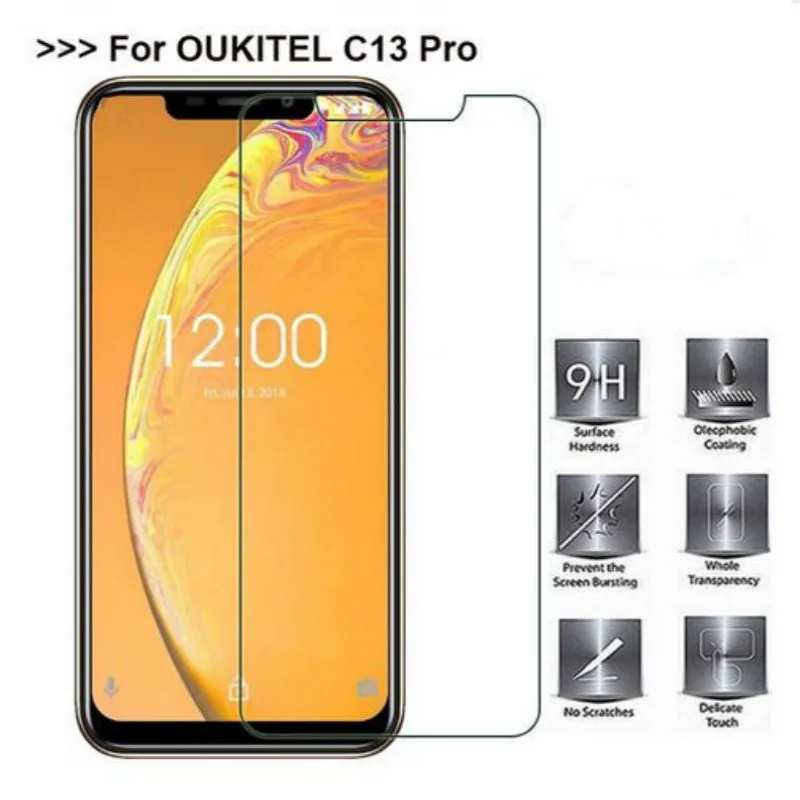 Закаленное стекло 9H для Oukitel C11 C12 C13 U25 Pro U18 U23 K4000 K8000 K7 K8 K9 K10|Защитные стёкла и