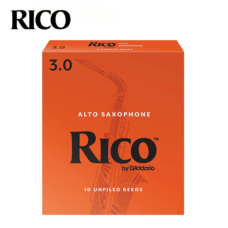 RICO Derppde Alto Eb Sax сила тростника 2,5#, 3,0# оранжевая коробка из 10 RICO alto саксофон тростник E-плоский ключ саксофон тростник