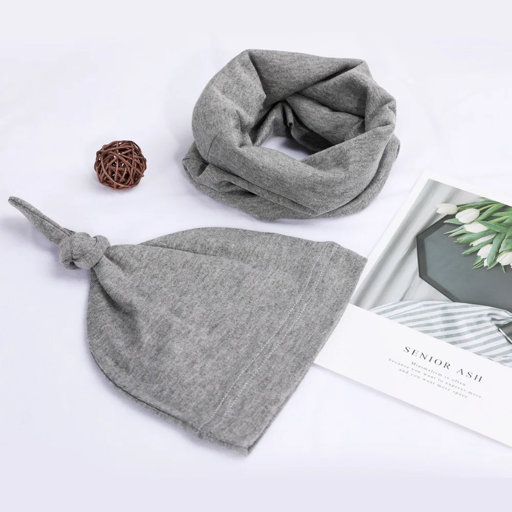 

Baby Boys Girls Children Winter Cap Knitted Warm Hat and Scarf Set Hot