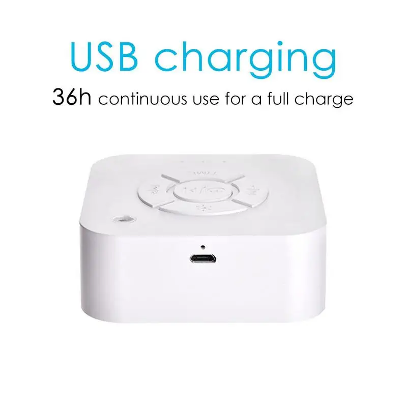 Белый шум машина USB перезаряжаемая таймированная выключение сна звуковая для