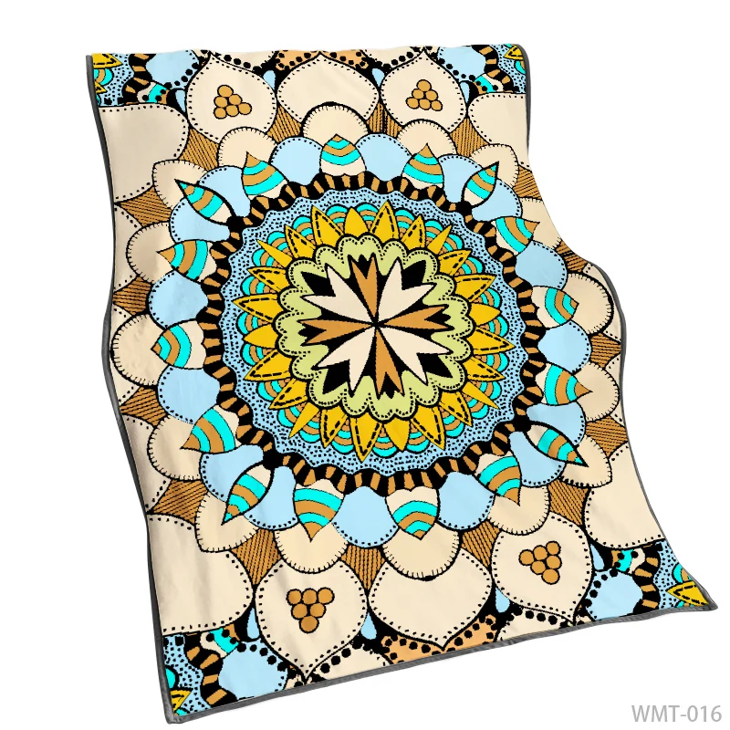 

Mandala Warm Flannel Blanket Throw Sublimation Heat Transfer
