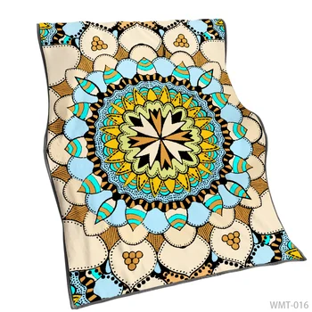 

Mandala Warm Flannel Blanket Throw Sublimation Heat Transfer