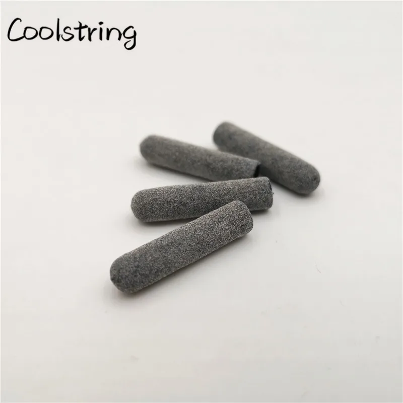 Coolstring 4pcs/1Set 5*22mm Close Mouth 3M Reflective Plastic Aglets DIY Round Grey Bullet Tips For Hoodies Laces Shoelaces Head