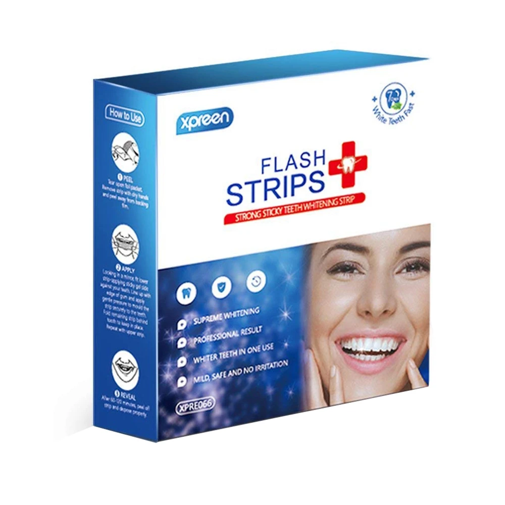 Xpreen отбеливание зубов полоски отбеливатель зубов Professional Whitestrips Kit-Pack Of 28-нет необходимости в порошке или геле