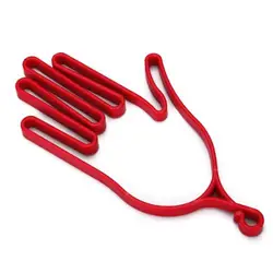 Наружные перчатки для гольфа вешалка в форме руки (красный)