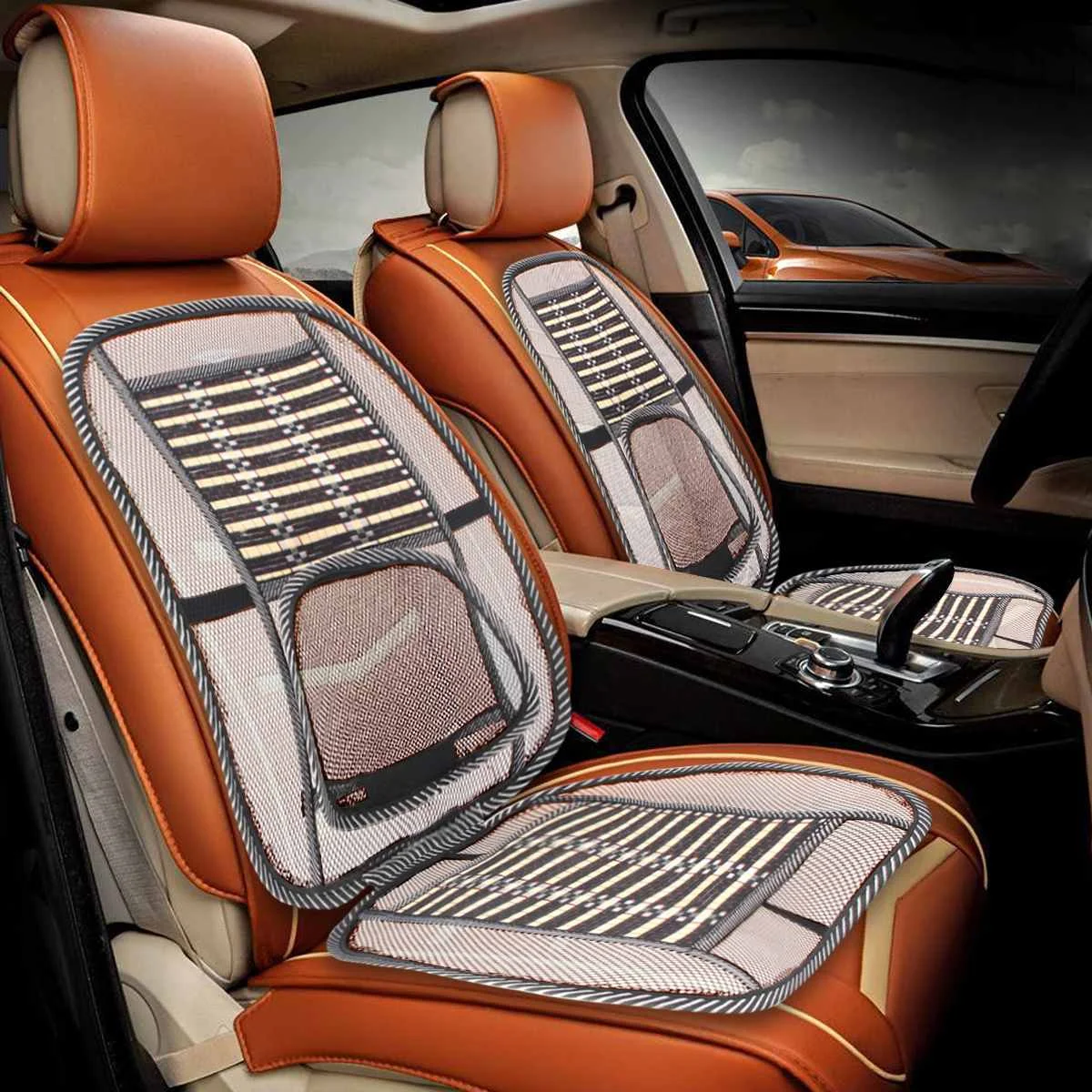 

Breathable Summer Cool Universal Car Seat Covers Protector Mat Lumbar Support Cushion Home Office Chairs Protection Cushion
