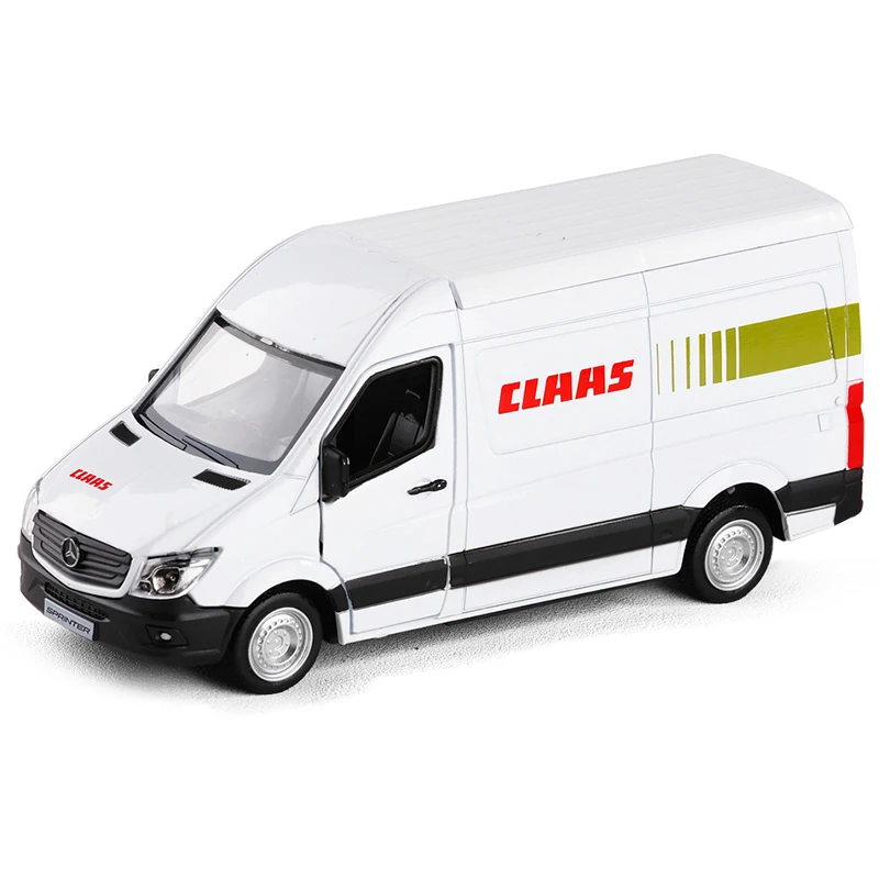 1:36 весы для TheBenz Sprinter CLAAS металлический литой под давлением сплав доставка фургон