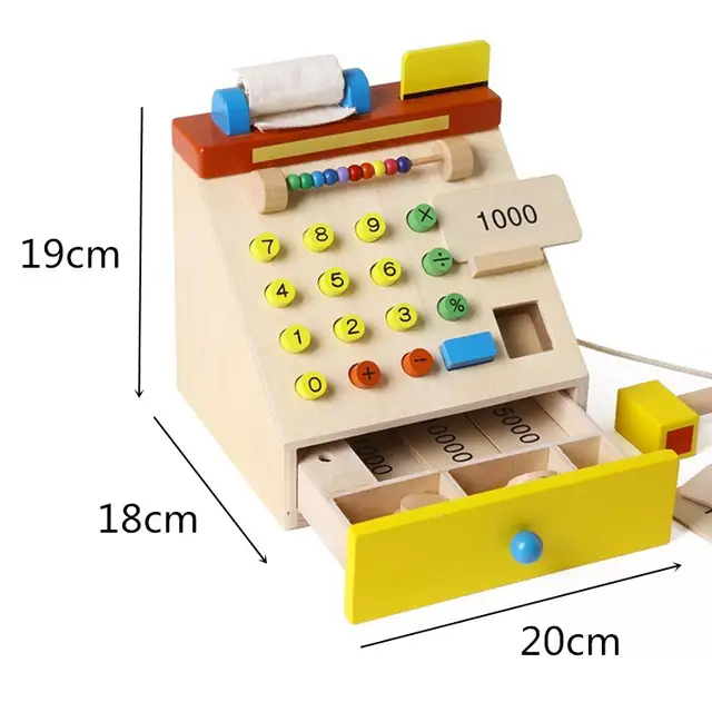 wooden toy supermarket