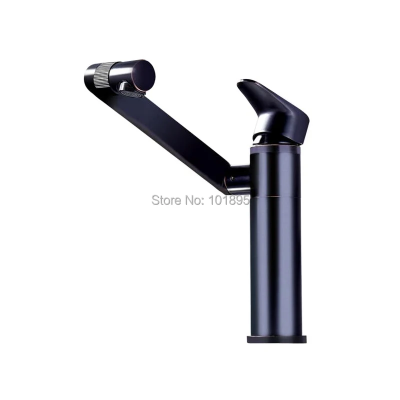 

Brass Material Black and Chrome Color of Cold & Hot Water Basin Tap