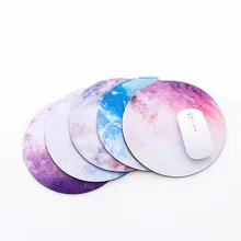 1 шт. Ультра мягкий круглый коврик для мыши с изображением звезд и планет 8 видов звездной мыши коврик для подарка/игры/офиса коврики для планшетов